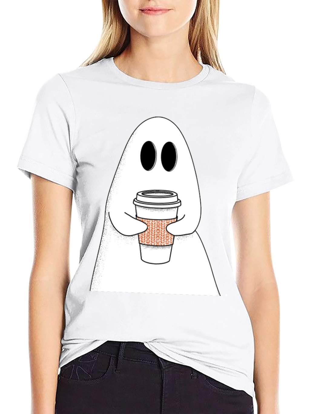 Ghost Coffee T-Shirt - Halloween Ready!