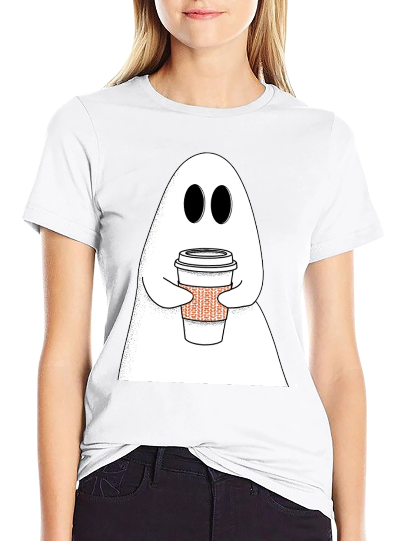 Ghost Coffee T-Shirt - Halloween Ready!