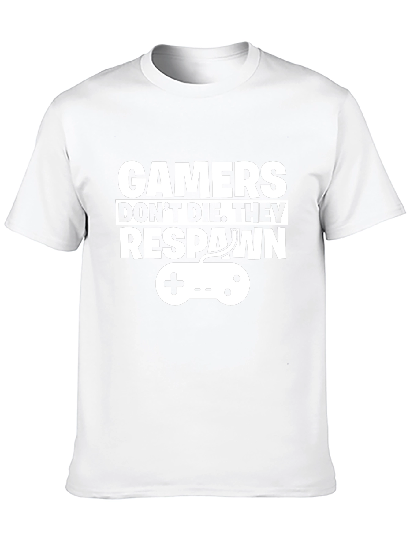 Gamers Dont Die They Respawn Graphic T-Shirt