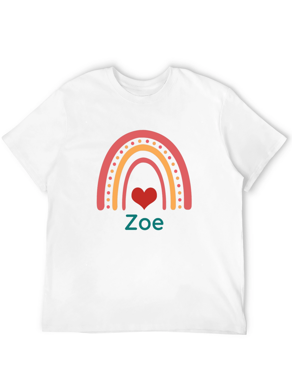 Zoe Rainbow Heart T-Shirt