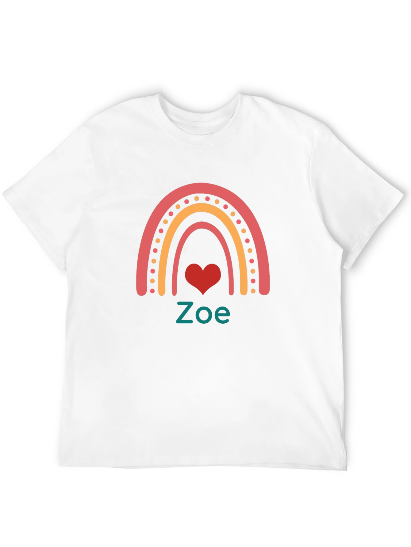 Zoe Rainbow Heart T-Shirt