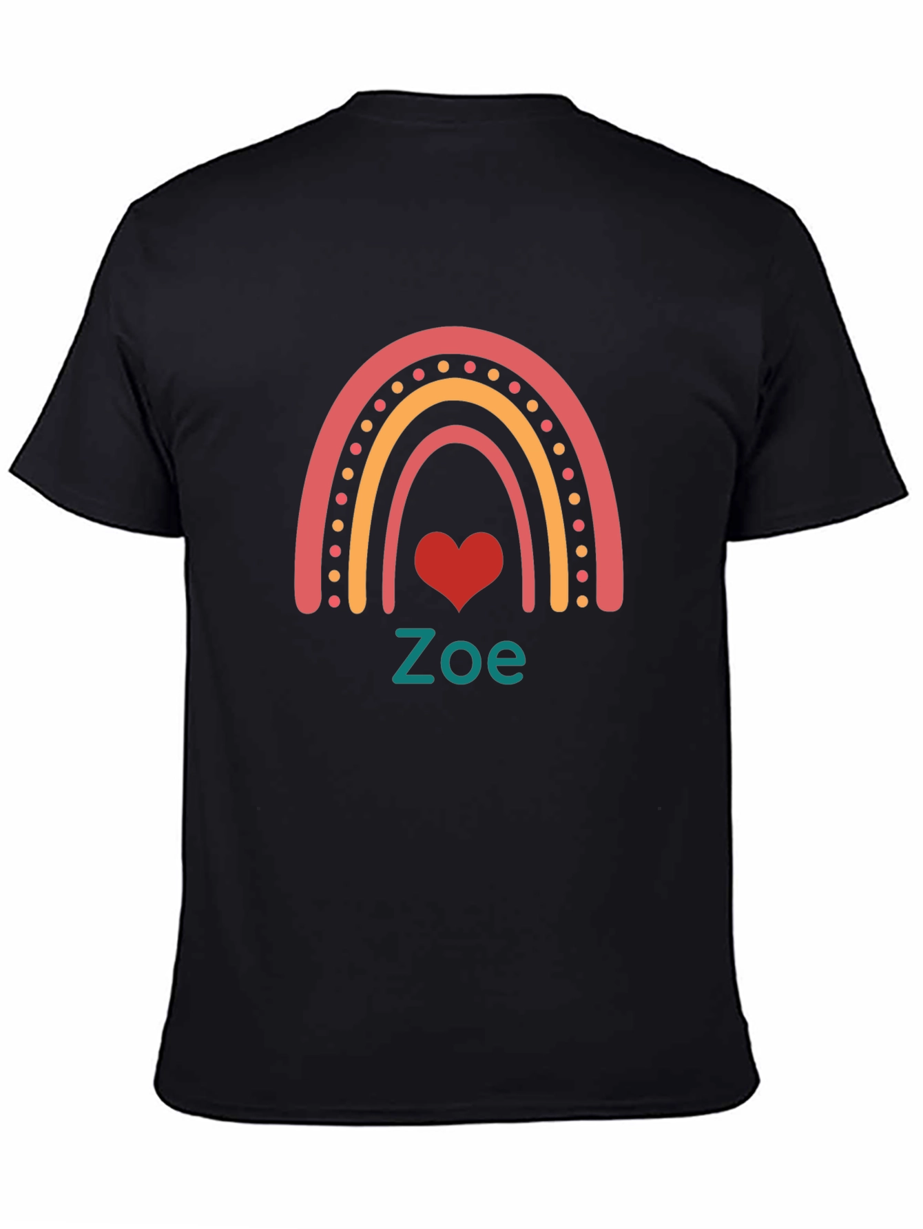 Zoe Rainbow Heart T-Shirt