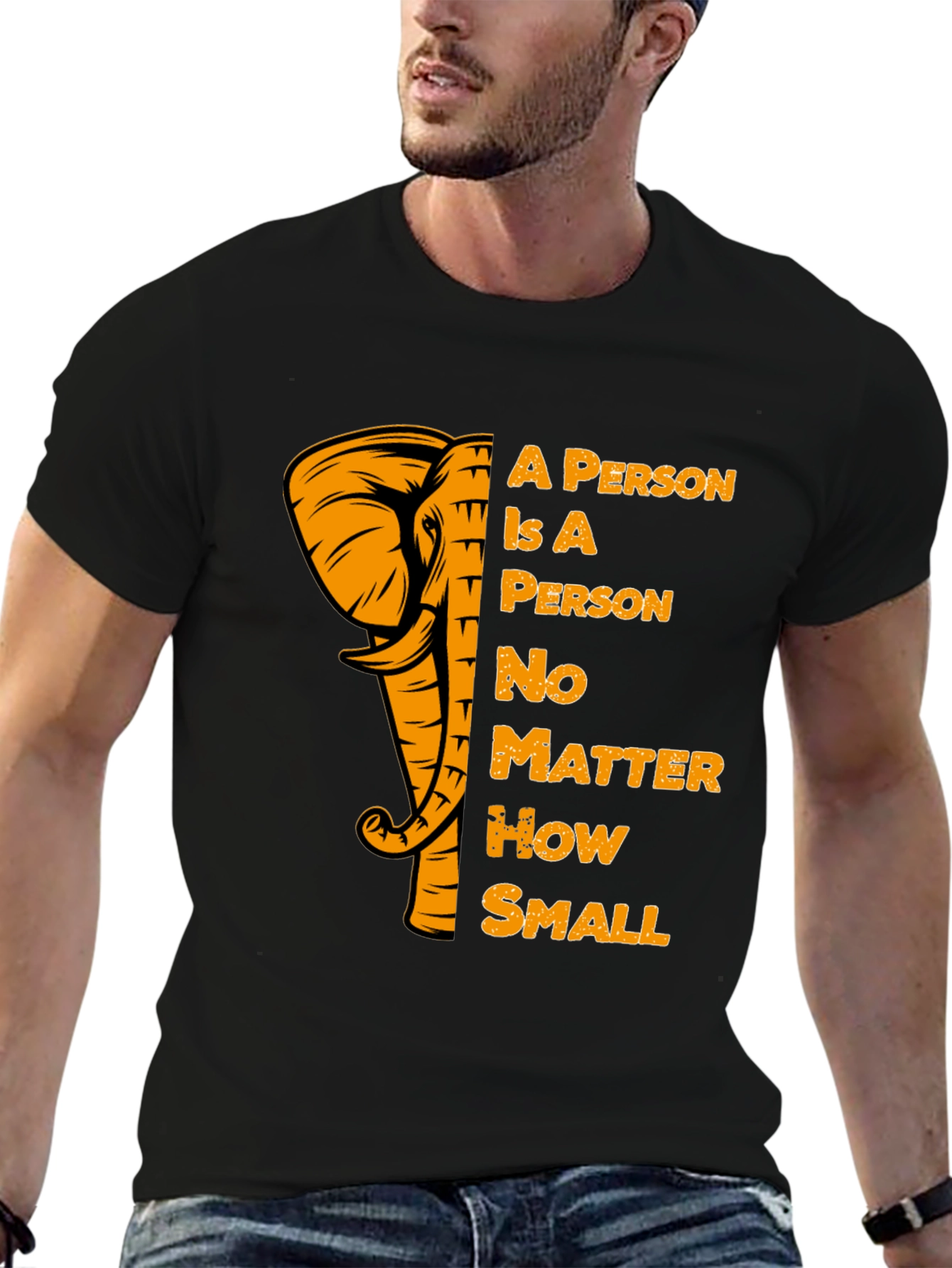 Elephant A Person T-Shirt Motivational Tee