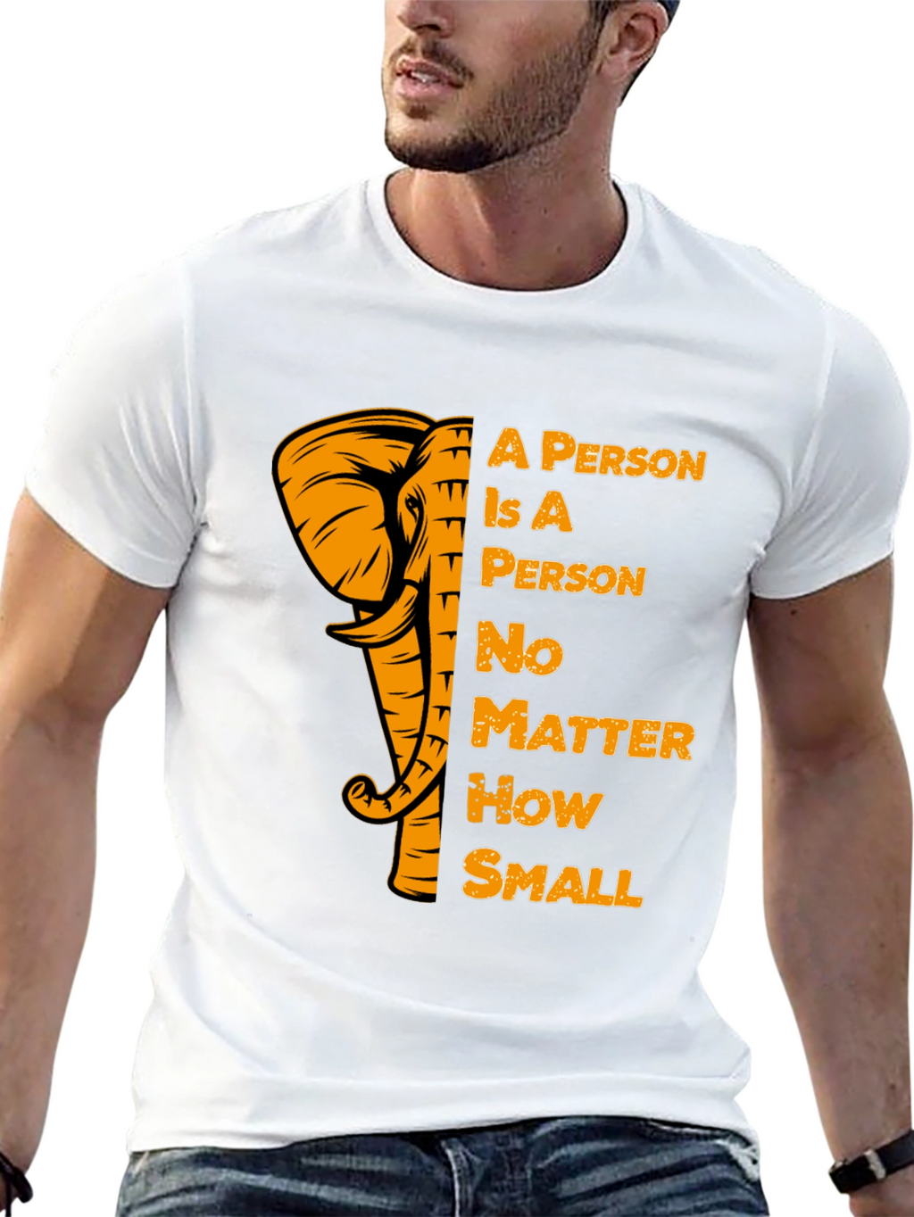 Elephant A Person T-Shirt Motivational Tee