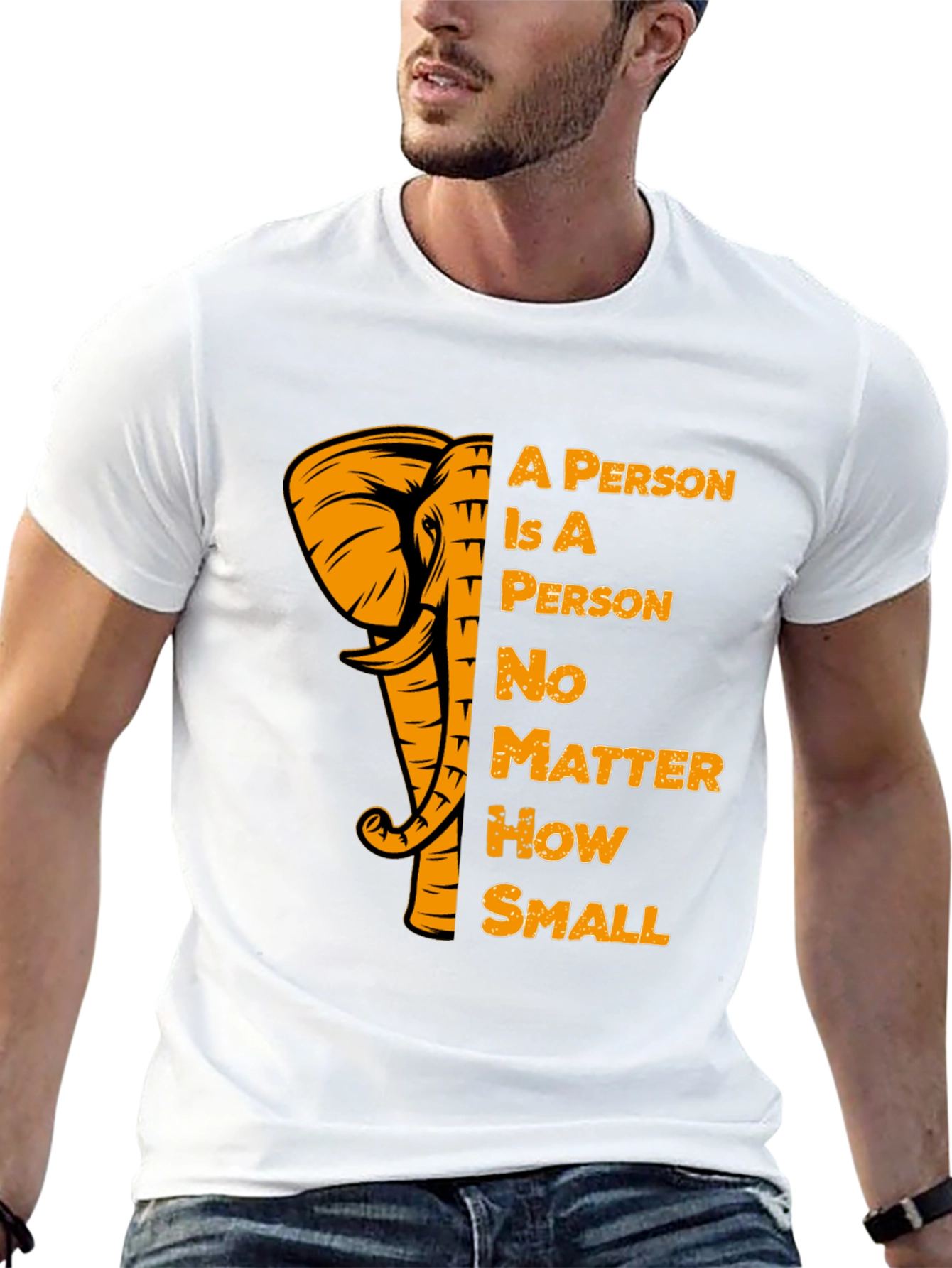 Elephant A Person T-Shirt Motivational Tee