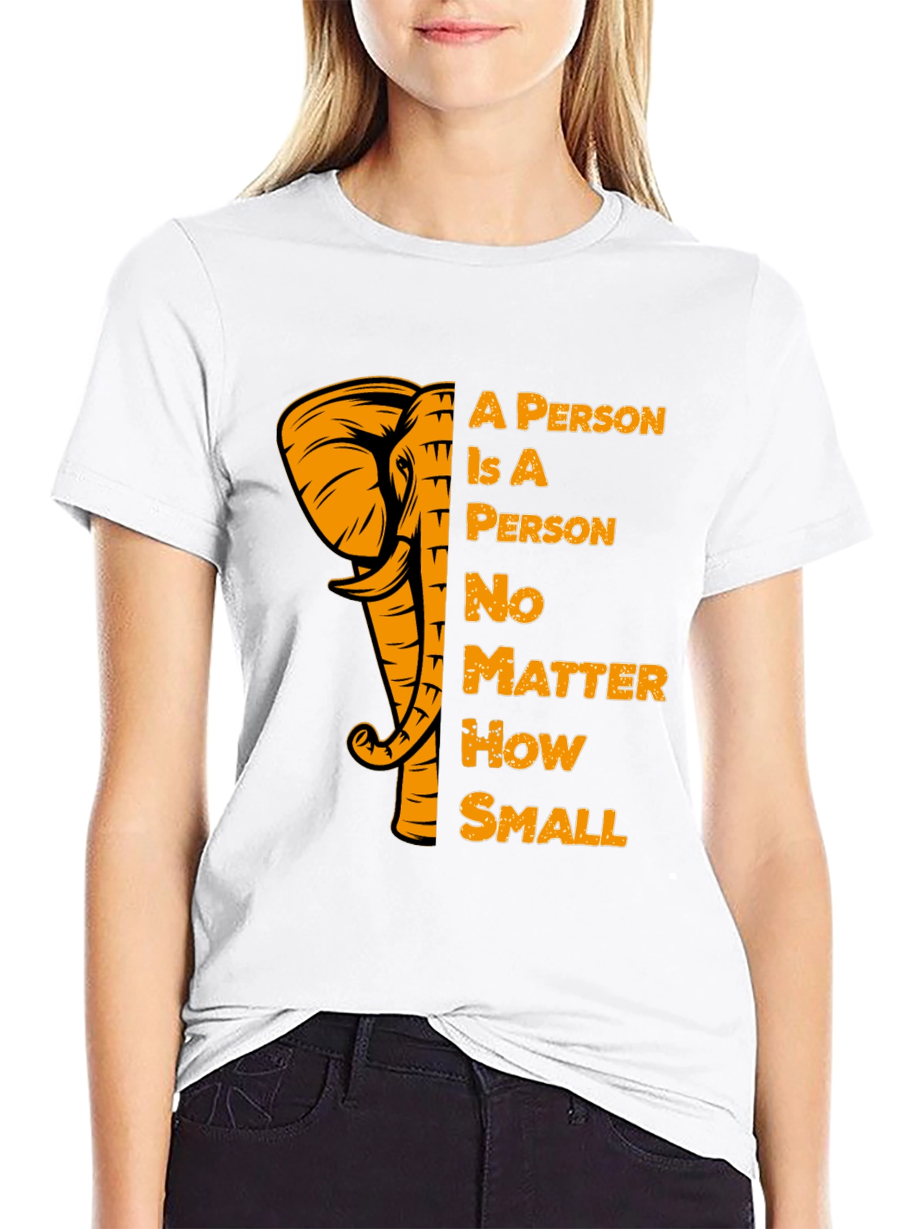 Elephant A Person T-Shirt Motivational Tee