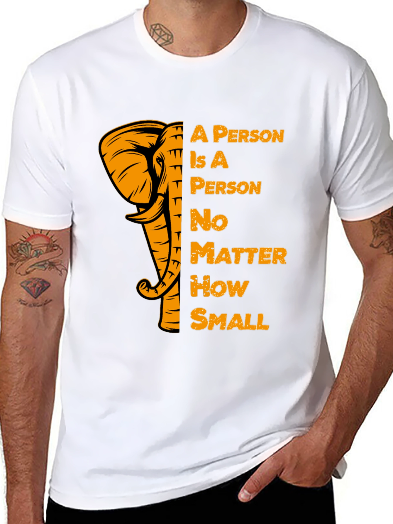 Elephant A Person T-Shirt Motivational Tee