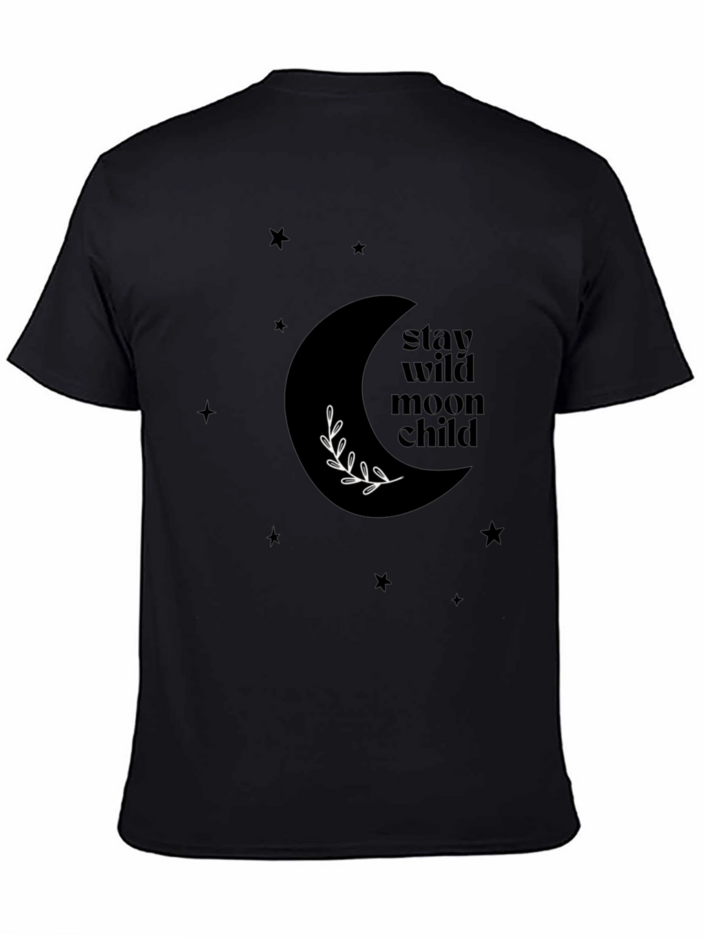 Stay Wild Moon Child Black Graphic Tee