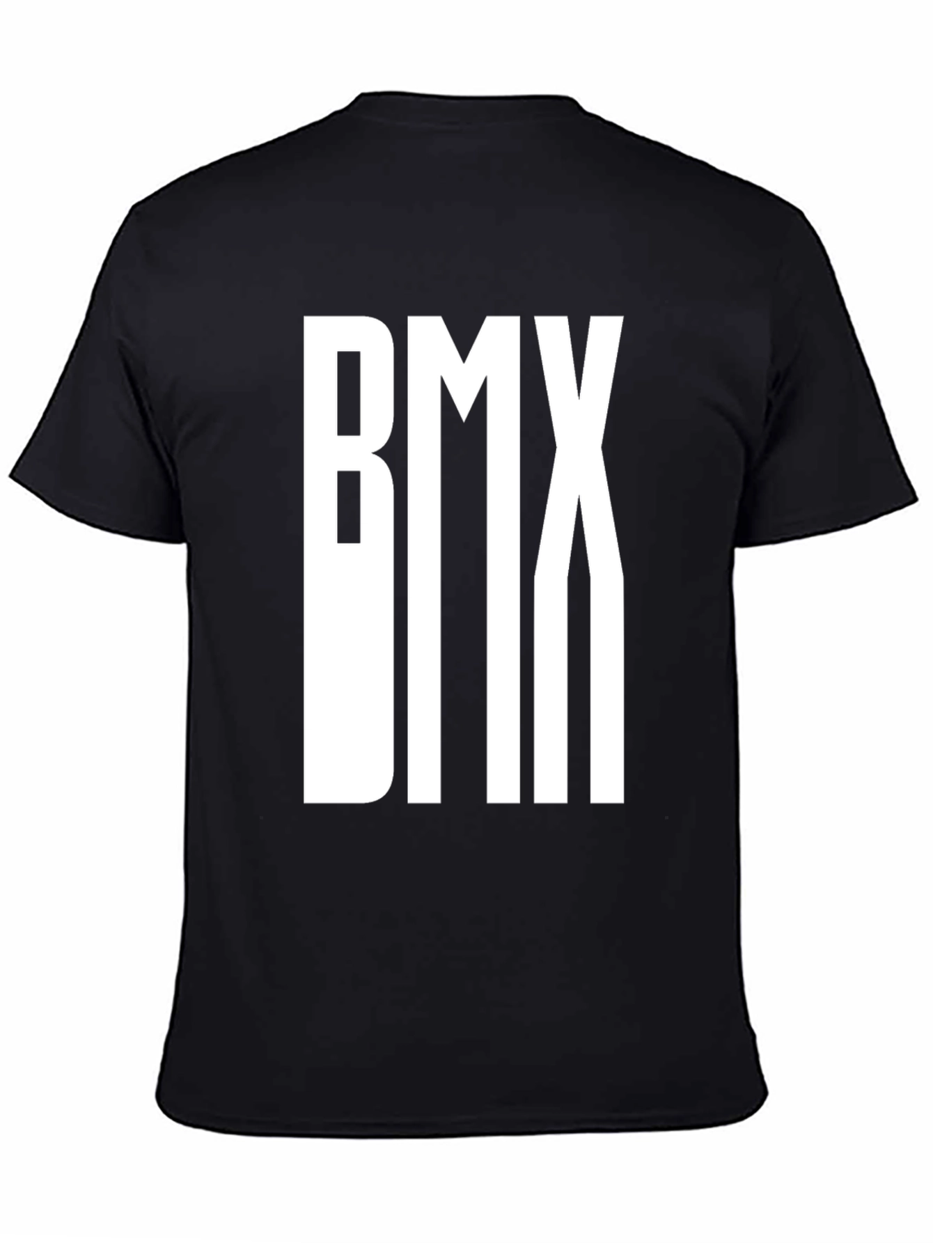 BMX Graphic Tee - Black Cotton T-Shirt