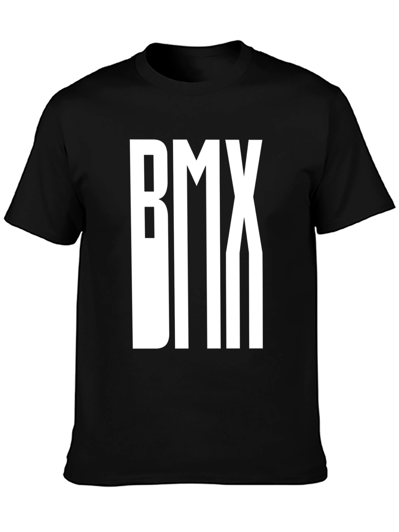 BMX Graphic Tee - Black Cotton T-Shirt