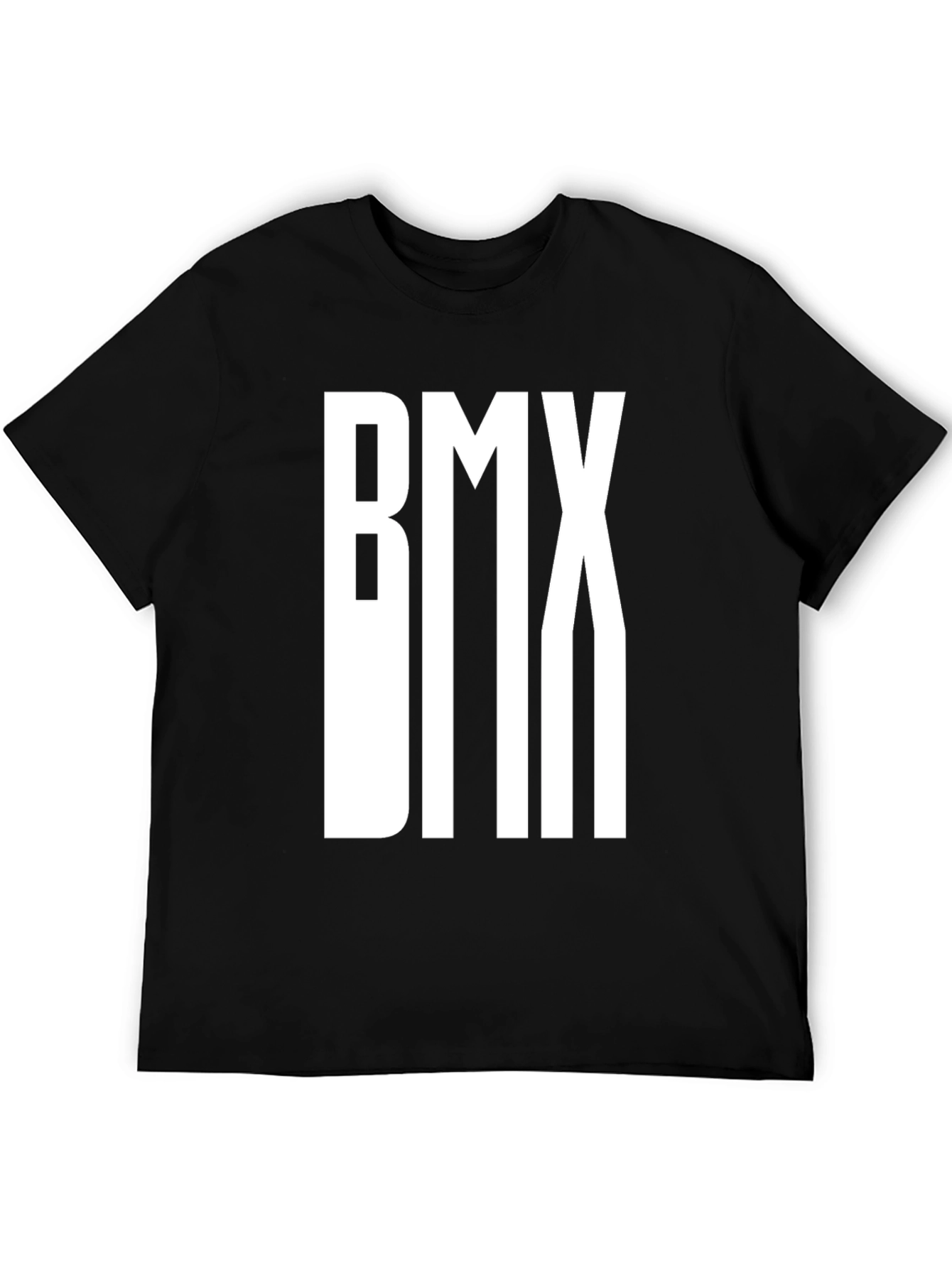 BMX Graphic Tee - Black Cotton T-Shirt