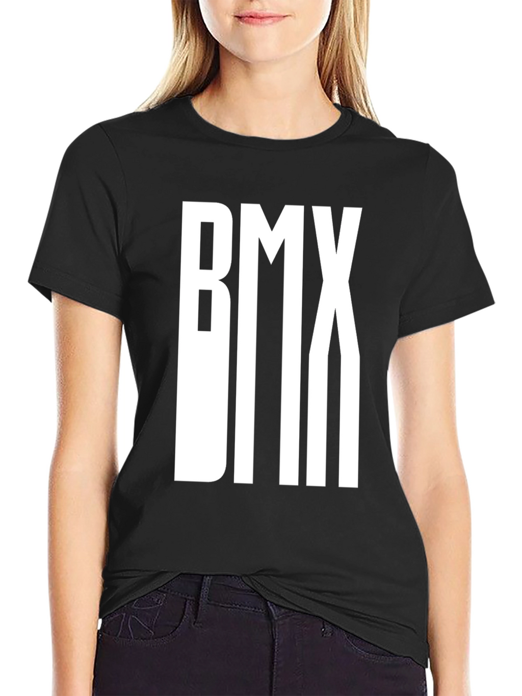 BMX Graphic Tee - Black Cotton T-Shirt