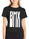 BMX Graphic Tee - Black Cotton T-Shirt