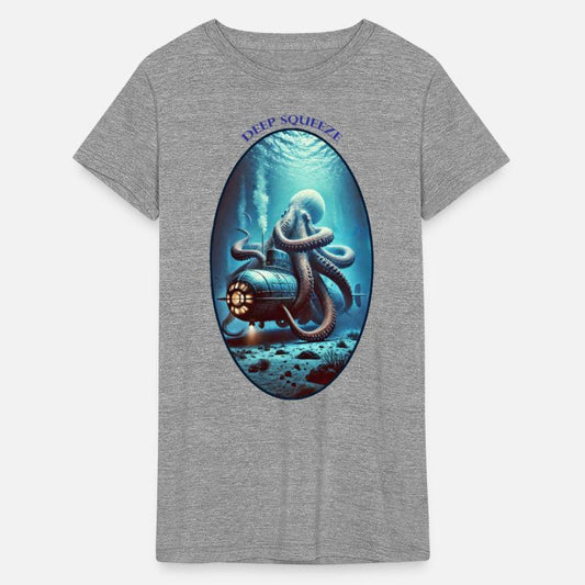 Giant Octopus with Arms Around a Submarine URM