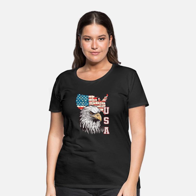 gift idea bald eagle american flag