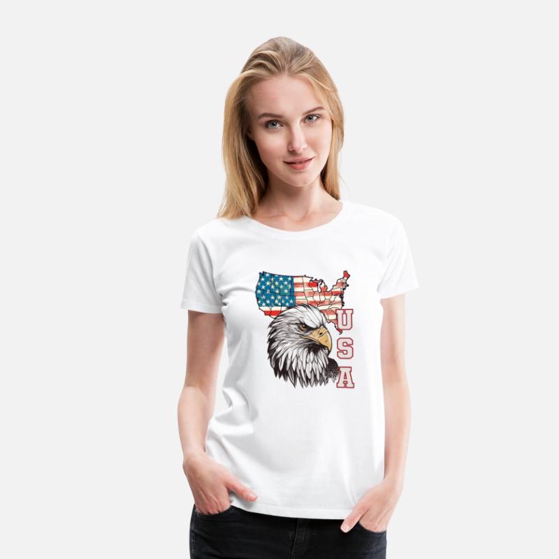 gift idea bald eagle american flag