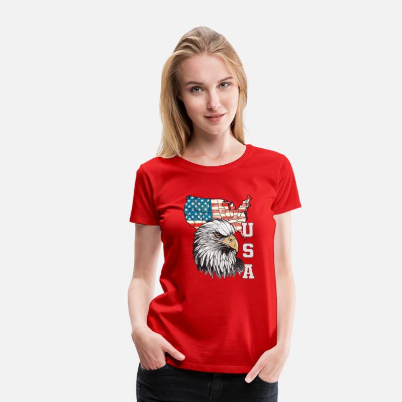 gift idea bald eagle american flag