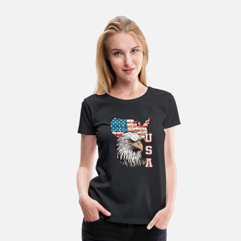 gift idea bald eagle american flag