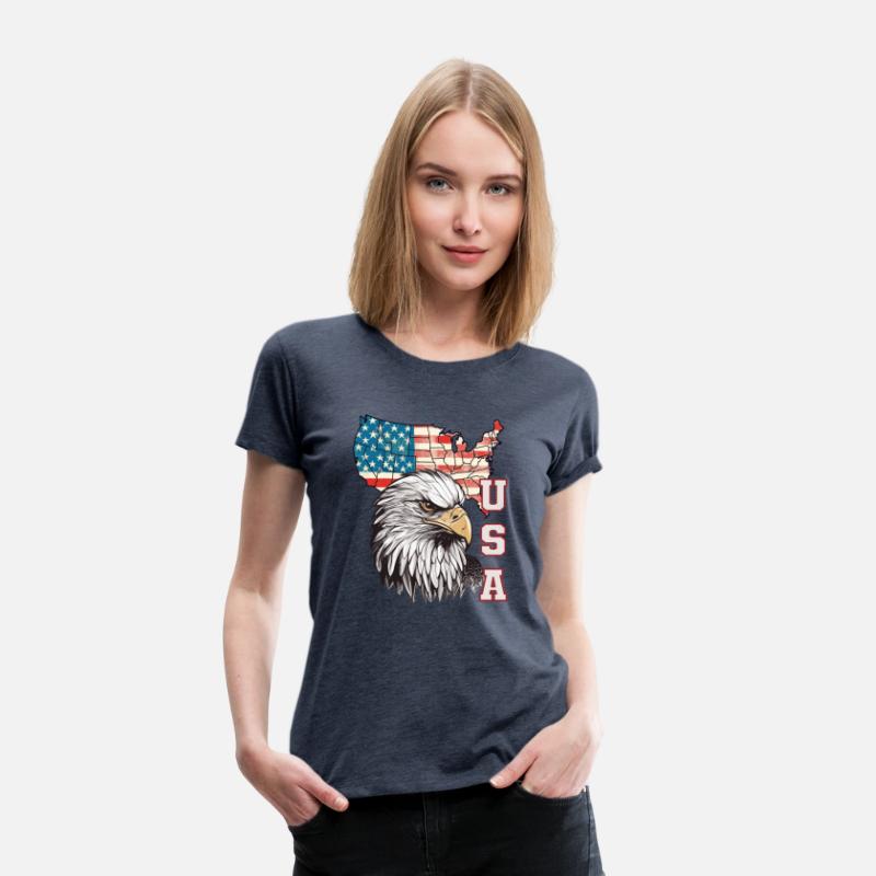 gift idea bald eagle american flag