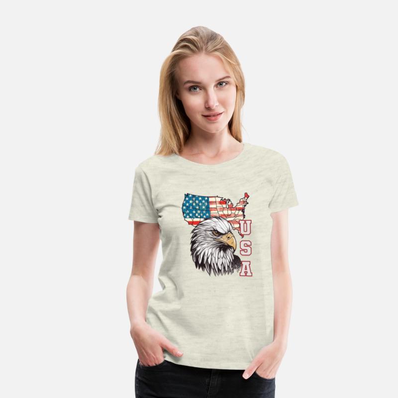 gift idea bald eagle american flag