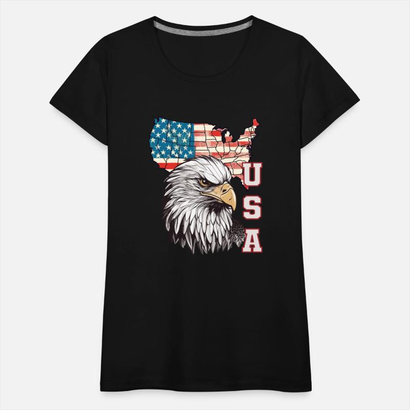 gift idea bald eagle american flag