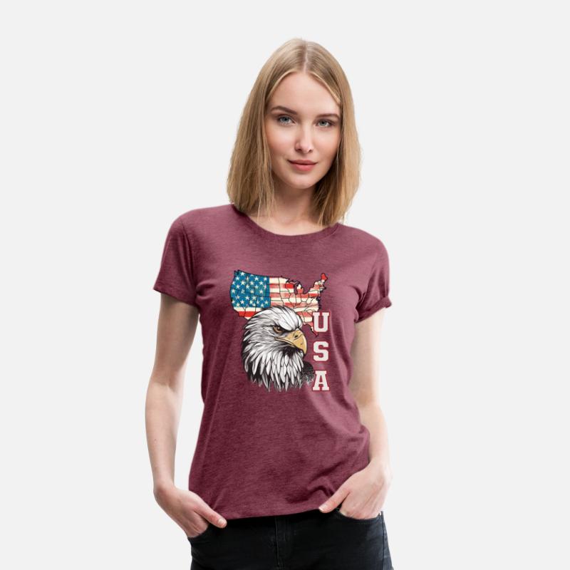 gift idea bald eagle american flag