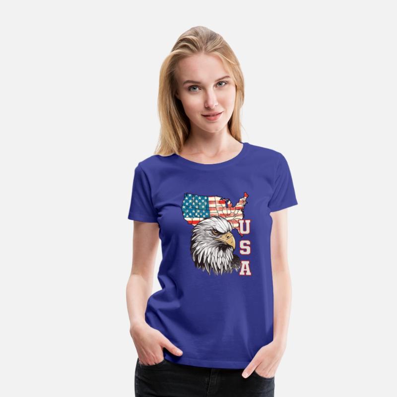 gift idea bald eagle american flag