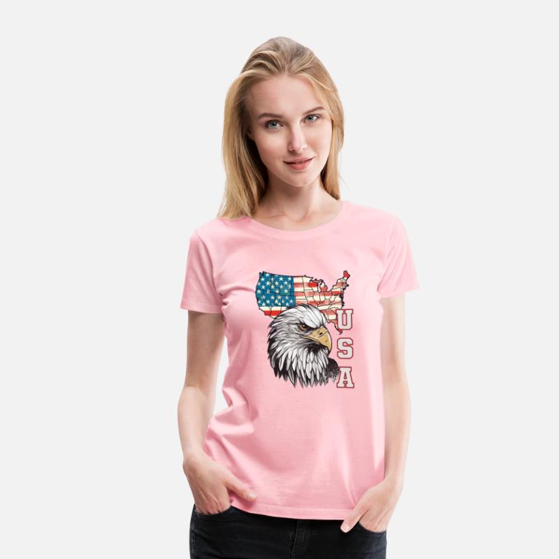gift idea bald eagle american flag