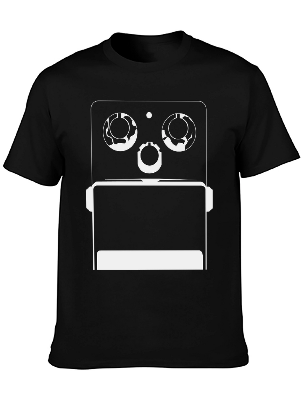 Geometric Robot Graphic Tee - Modern Style