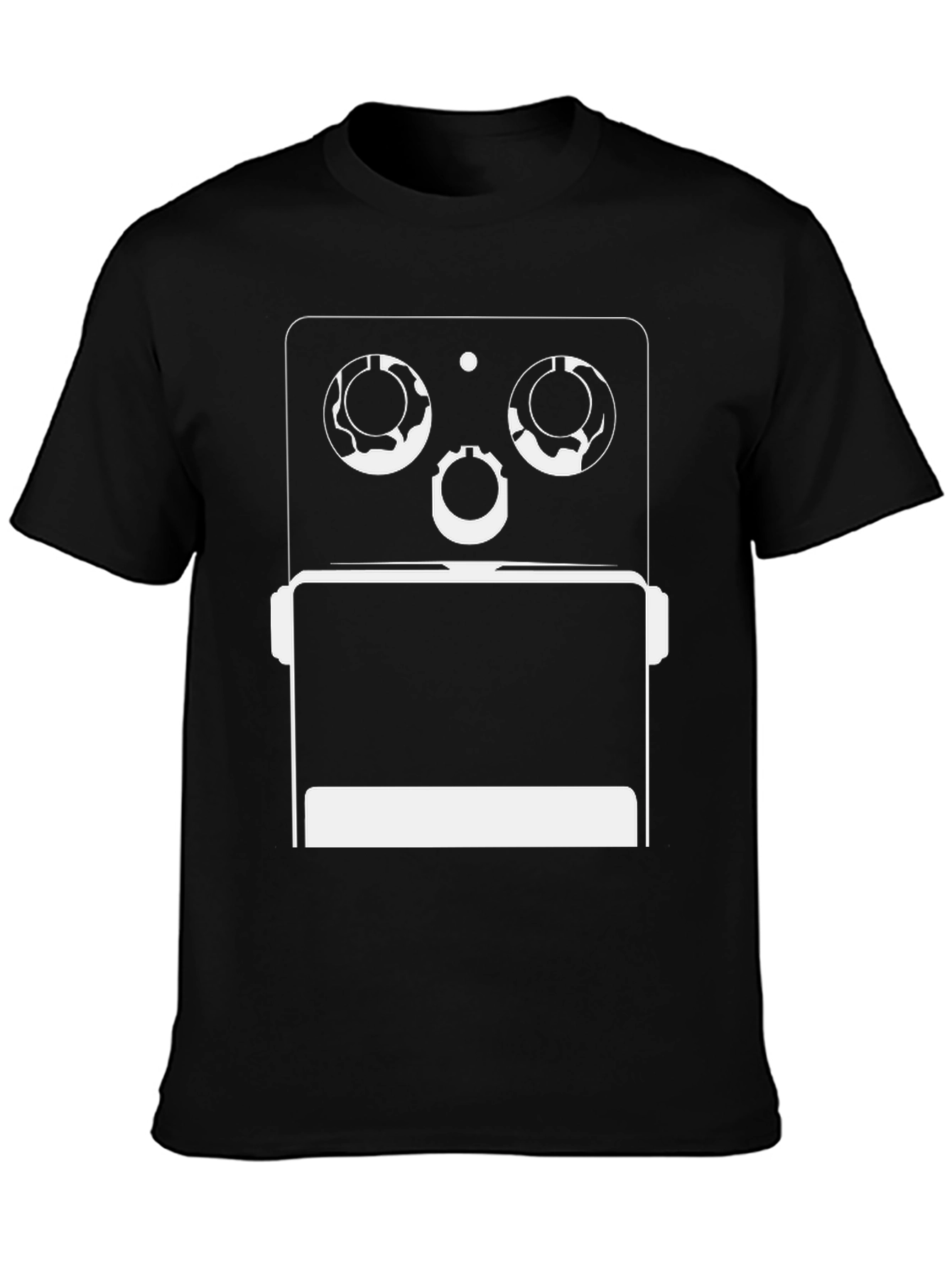 Geometric Robot Graphic Tee - Modern Style