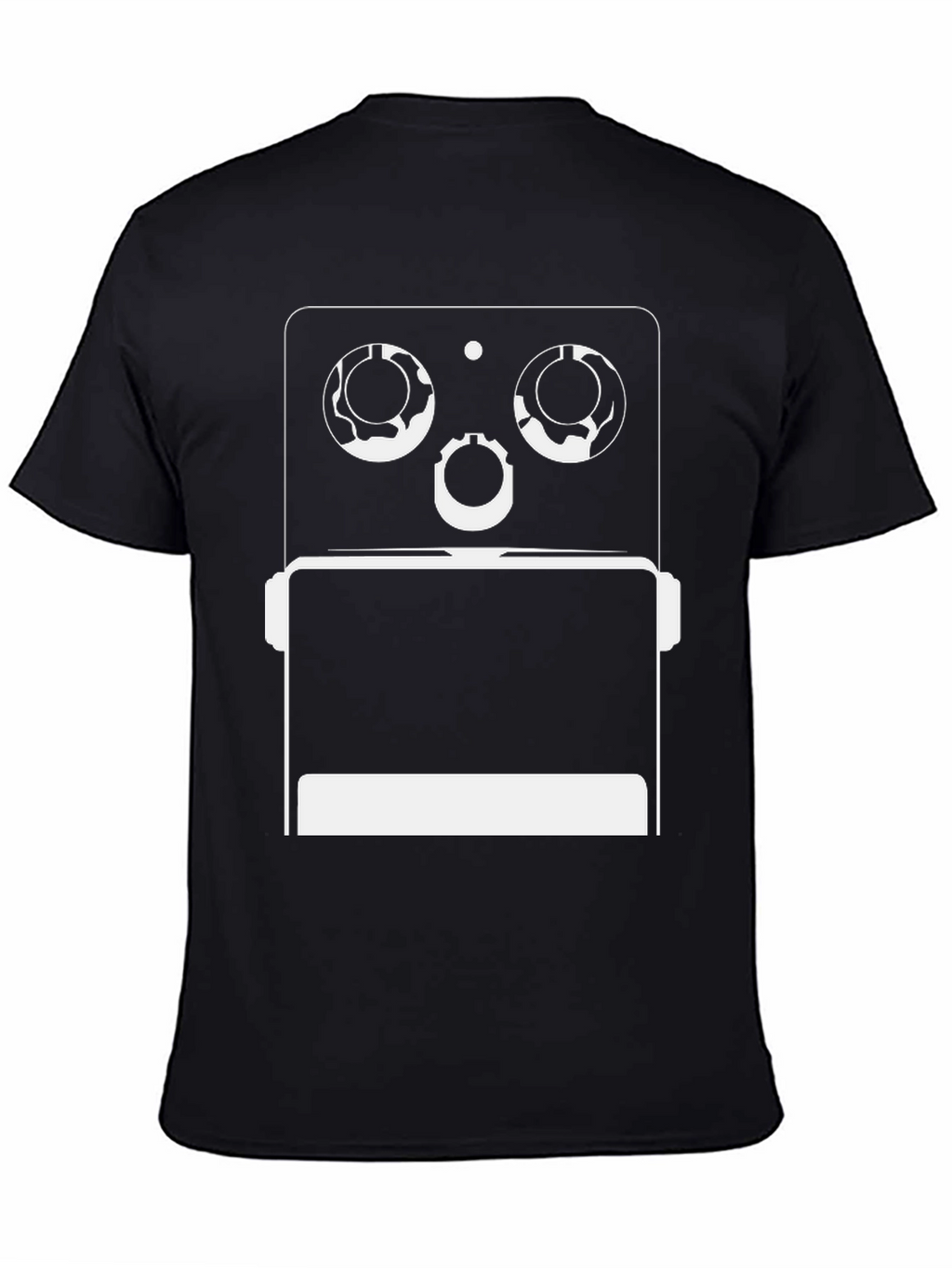 Geometric Robot Graphic Tee - Modern Style