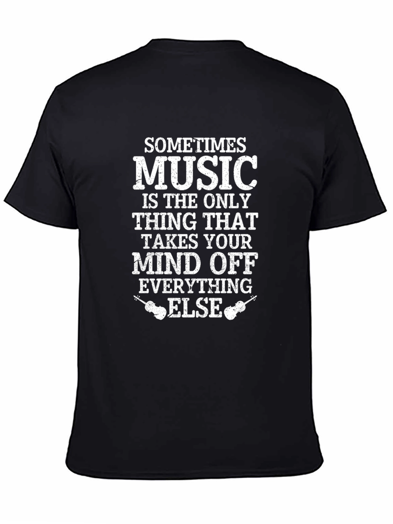 Music Lovers Graphic Tee: Sometimes Music is the Only Thing