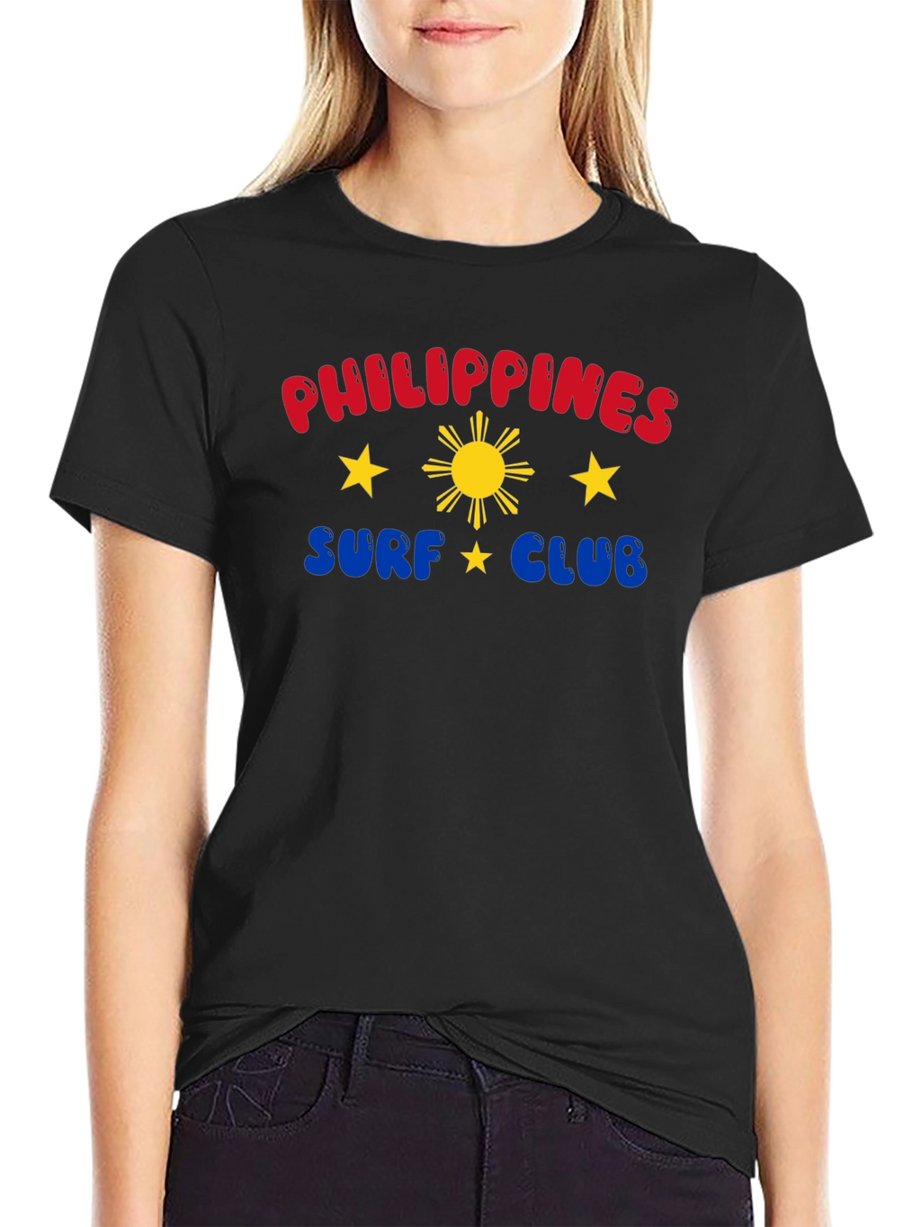 Philippines Surf Club Graphic Tee - Black