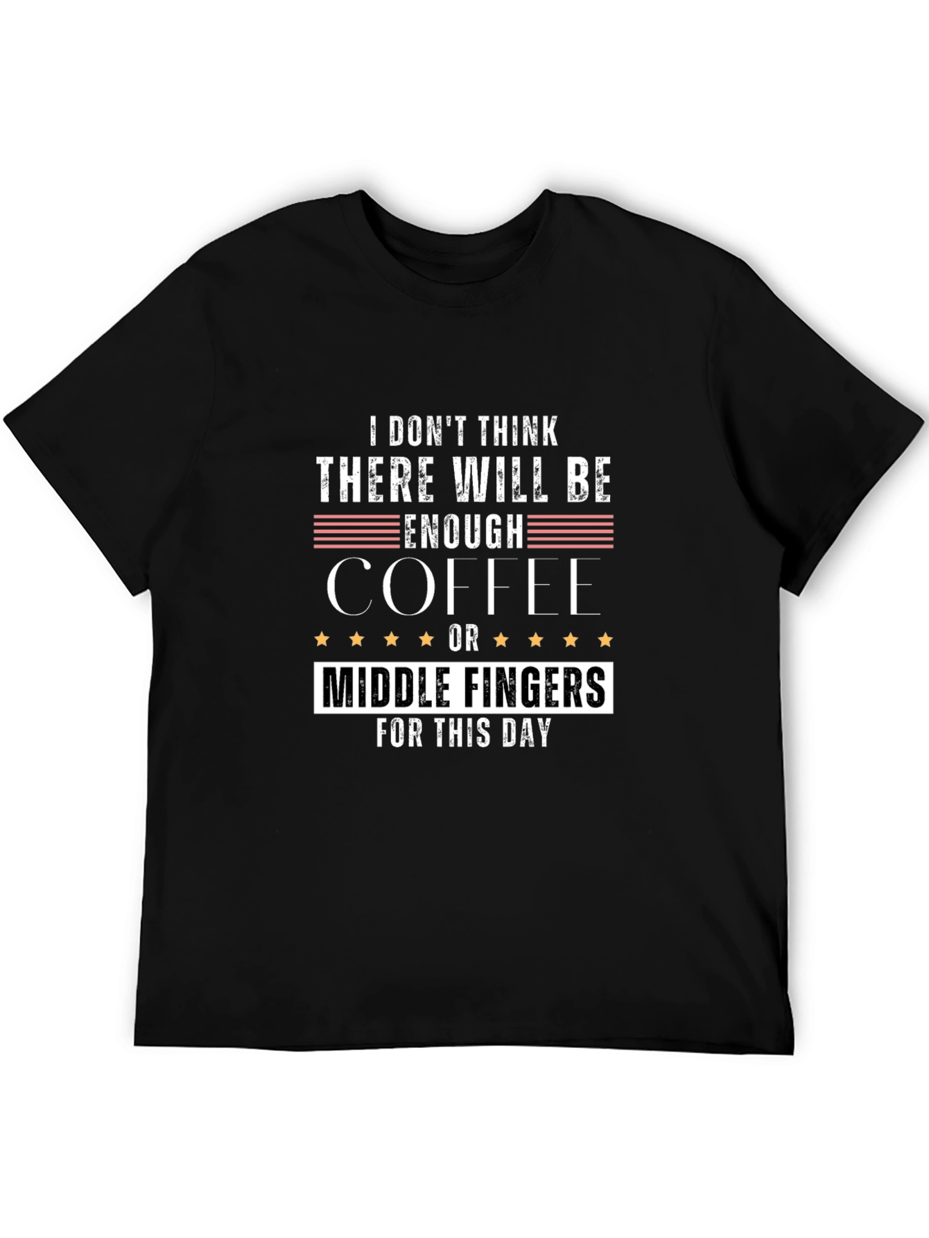 Funny Coffee and Middle Finger T-Shirt