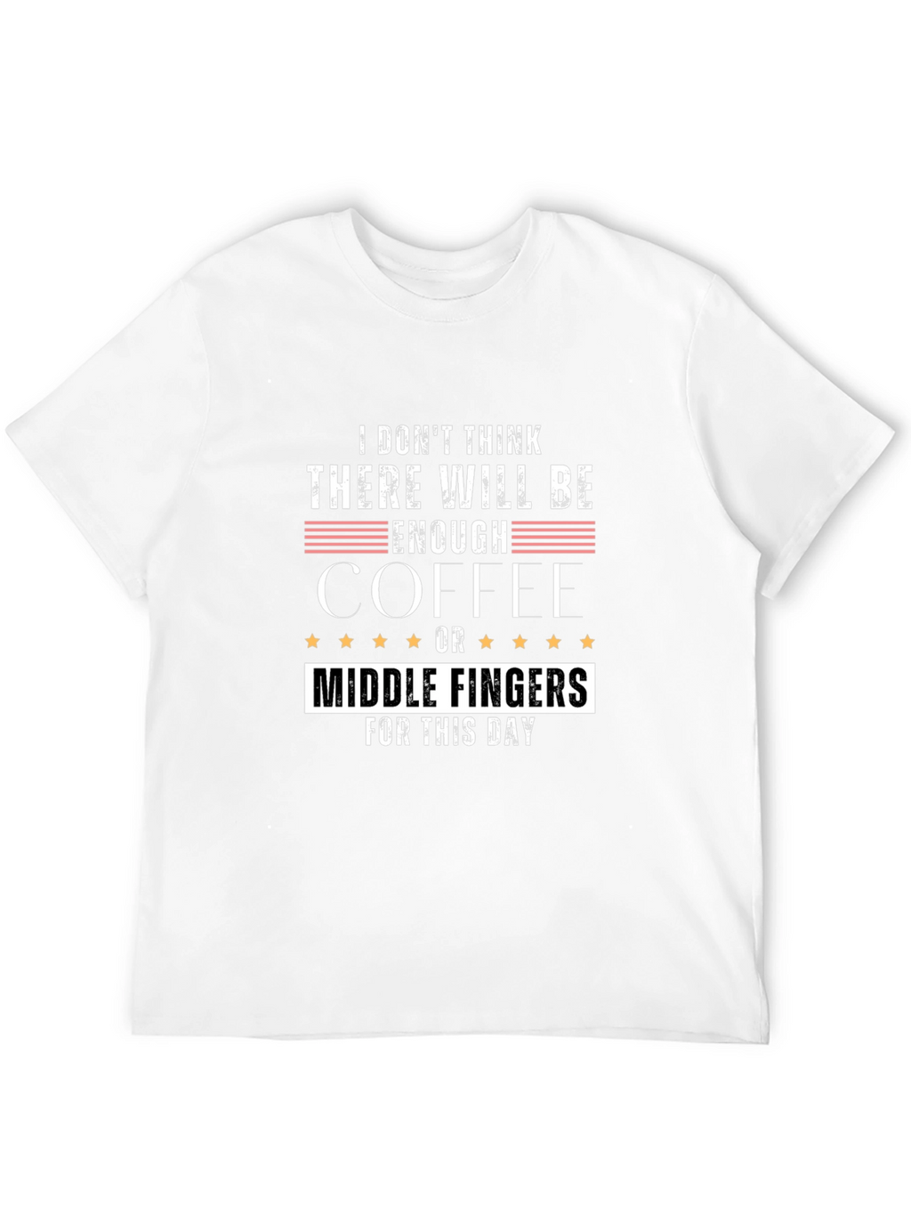 Funny Coffee and Middle Finger T-Shirt