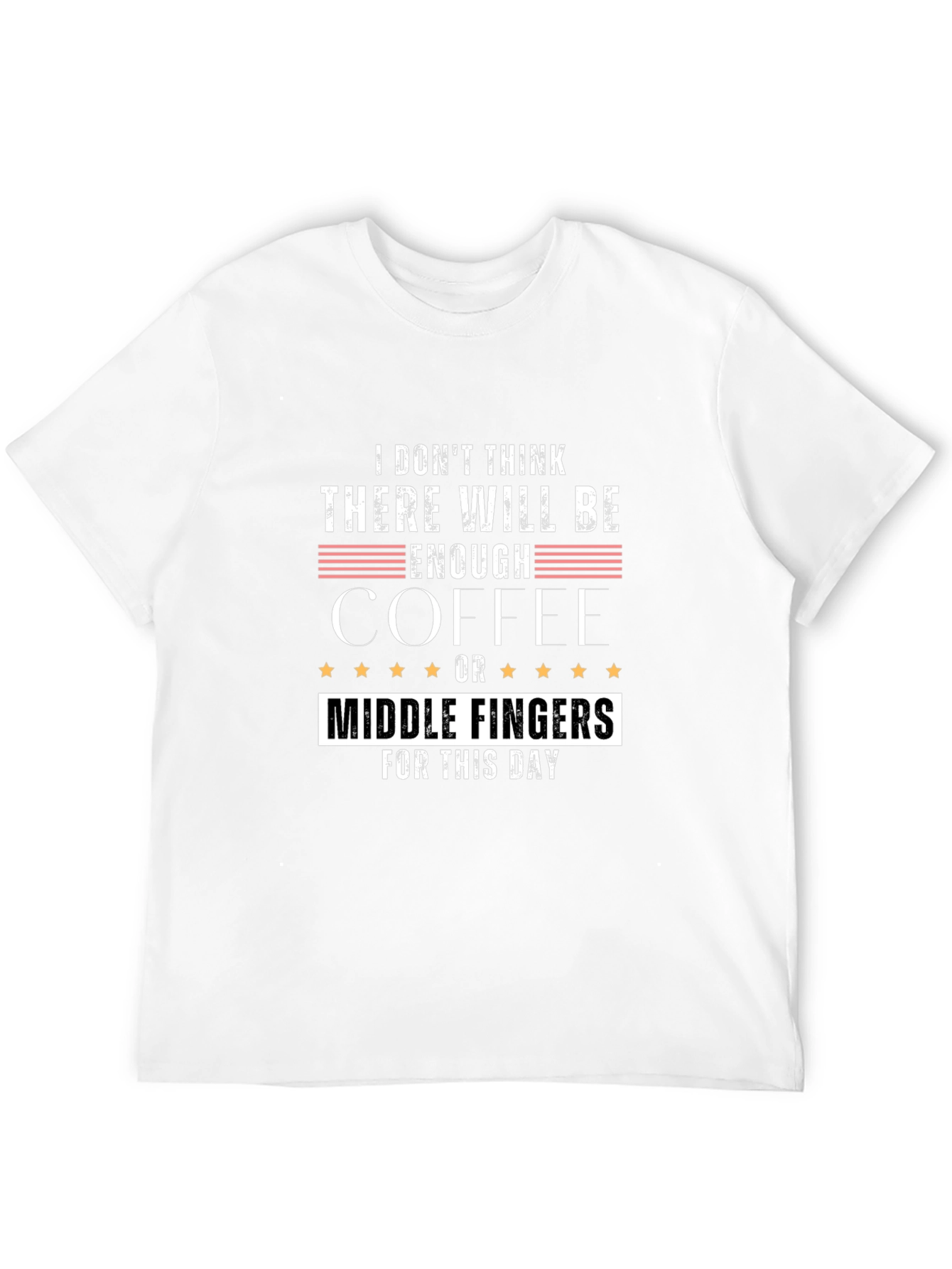 Funny Coffee and Middle Finger T-Shirt
