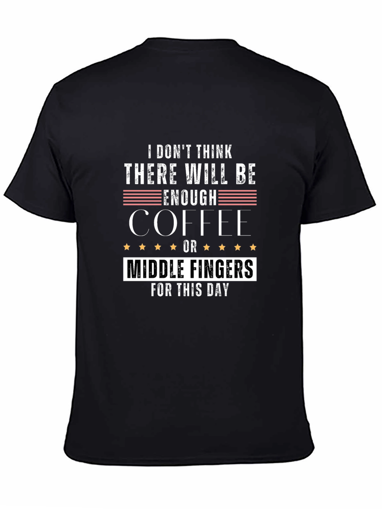 Funny Coffee and Middle Finger T-Shirt