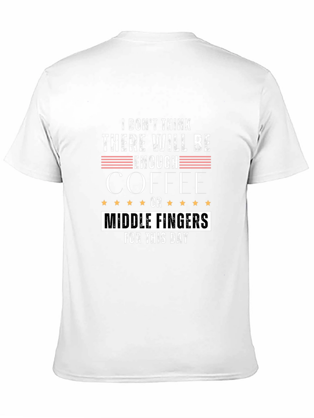 Funny Coffee and Middle Finger T-Shirt