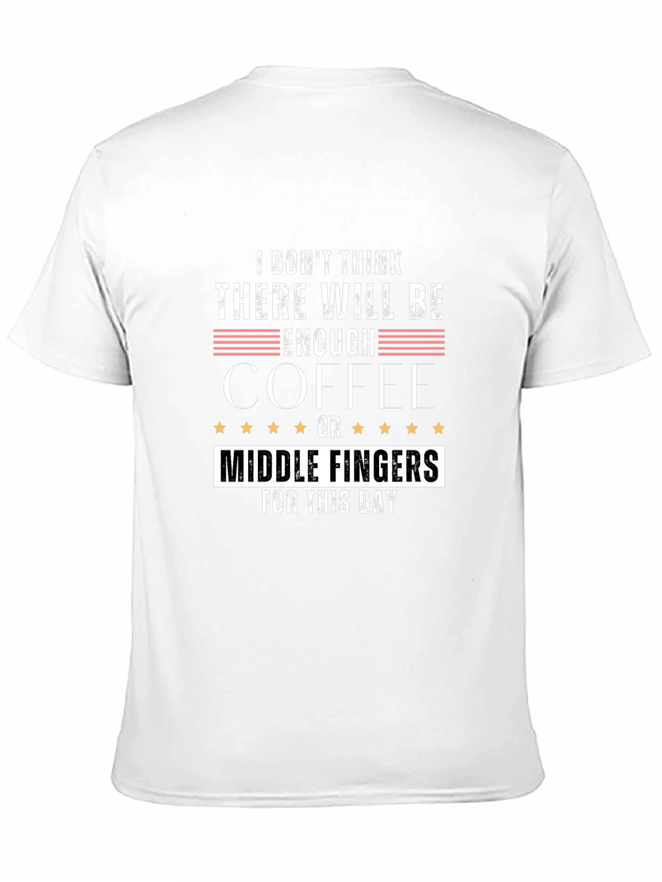 Funny Coffee and Middle Finger T-Shirt
