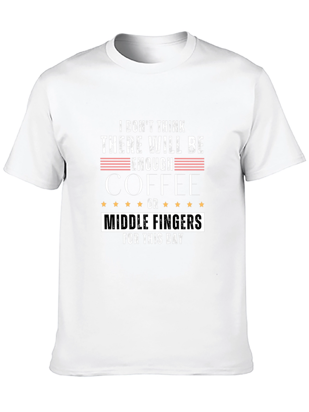 Funny Coffee and Middle Finger T-Shirt