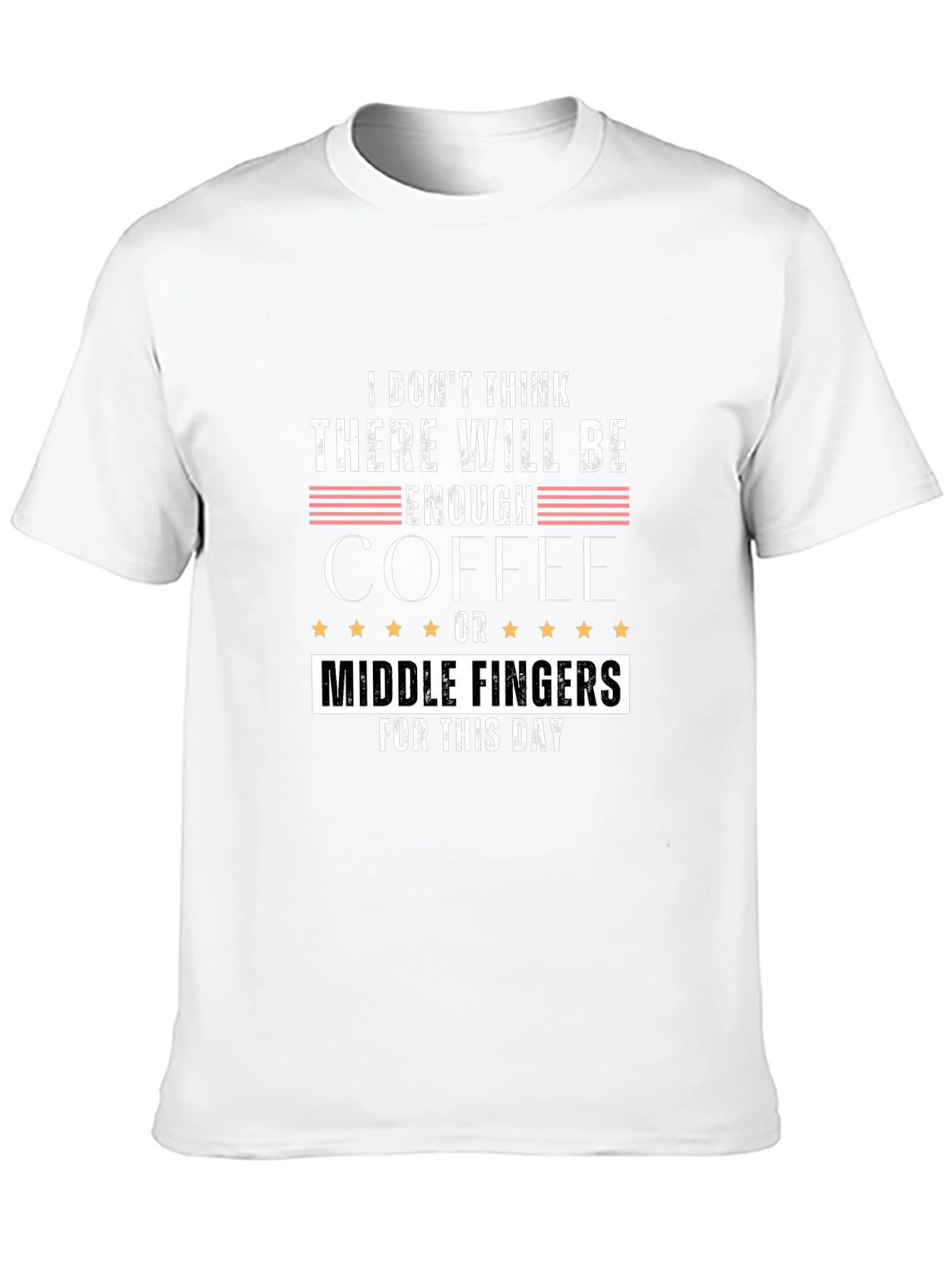 Funny Coffee and Middle Finger T-Shirt