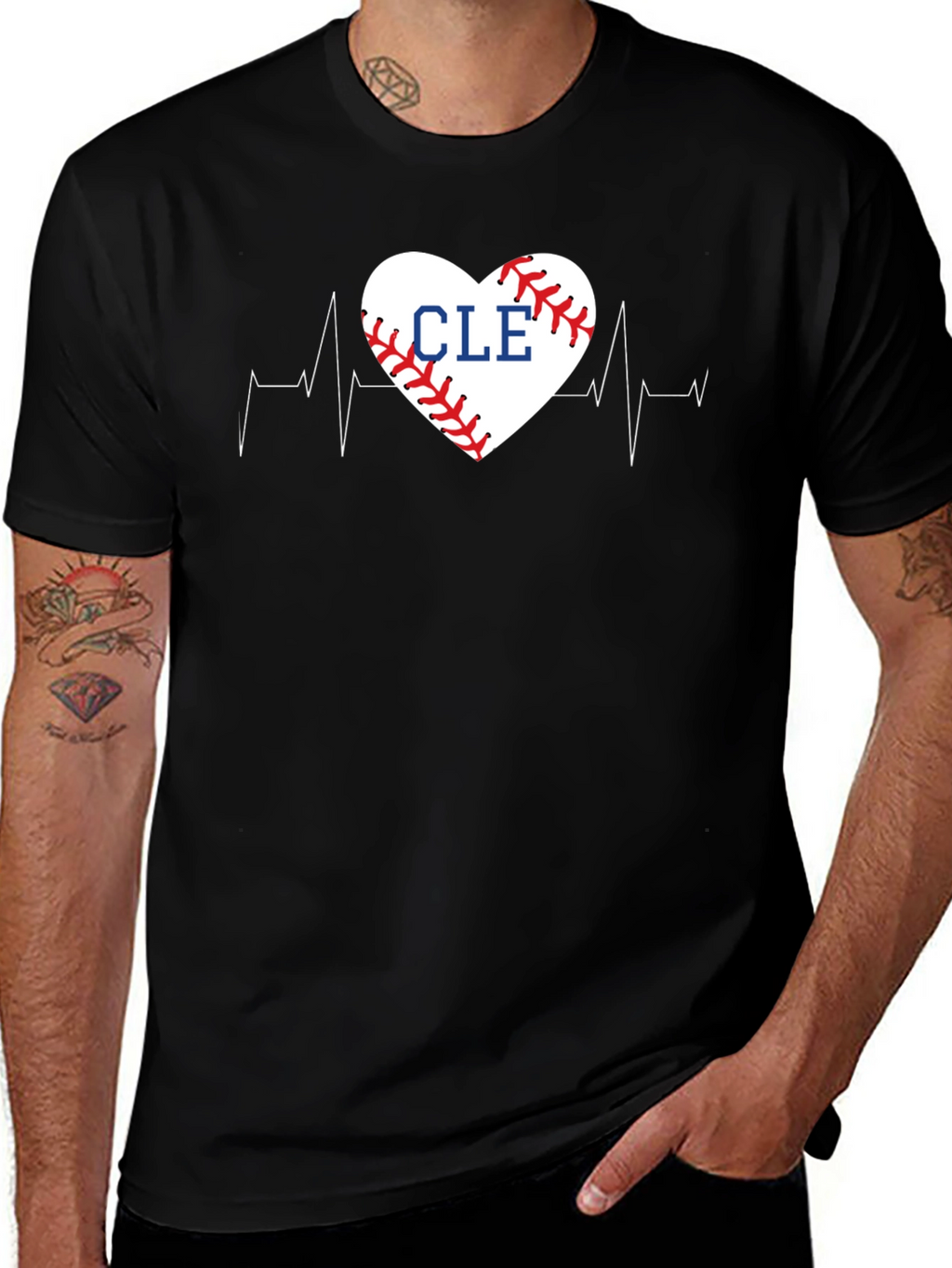 CLE Baseball Heartbeat T-Shirt