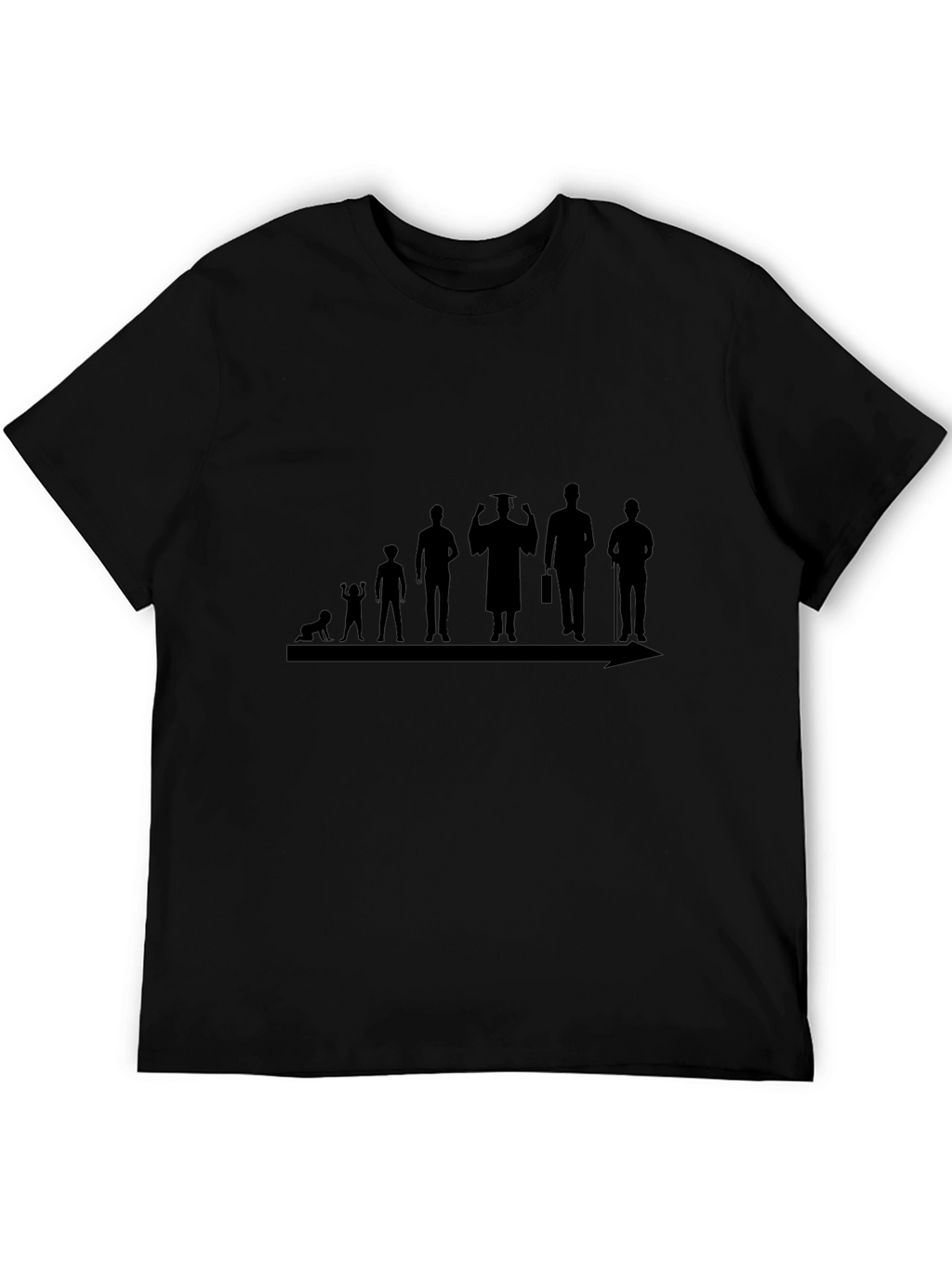 Evolution of Man Black T-Shirt