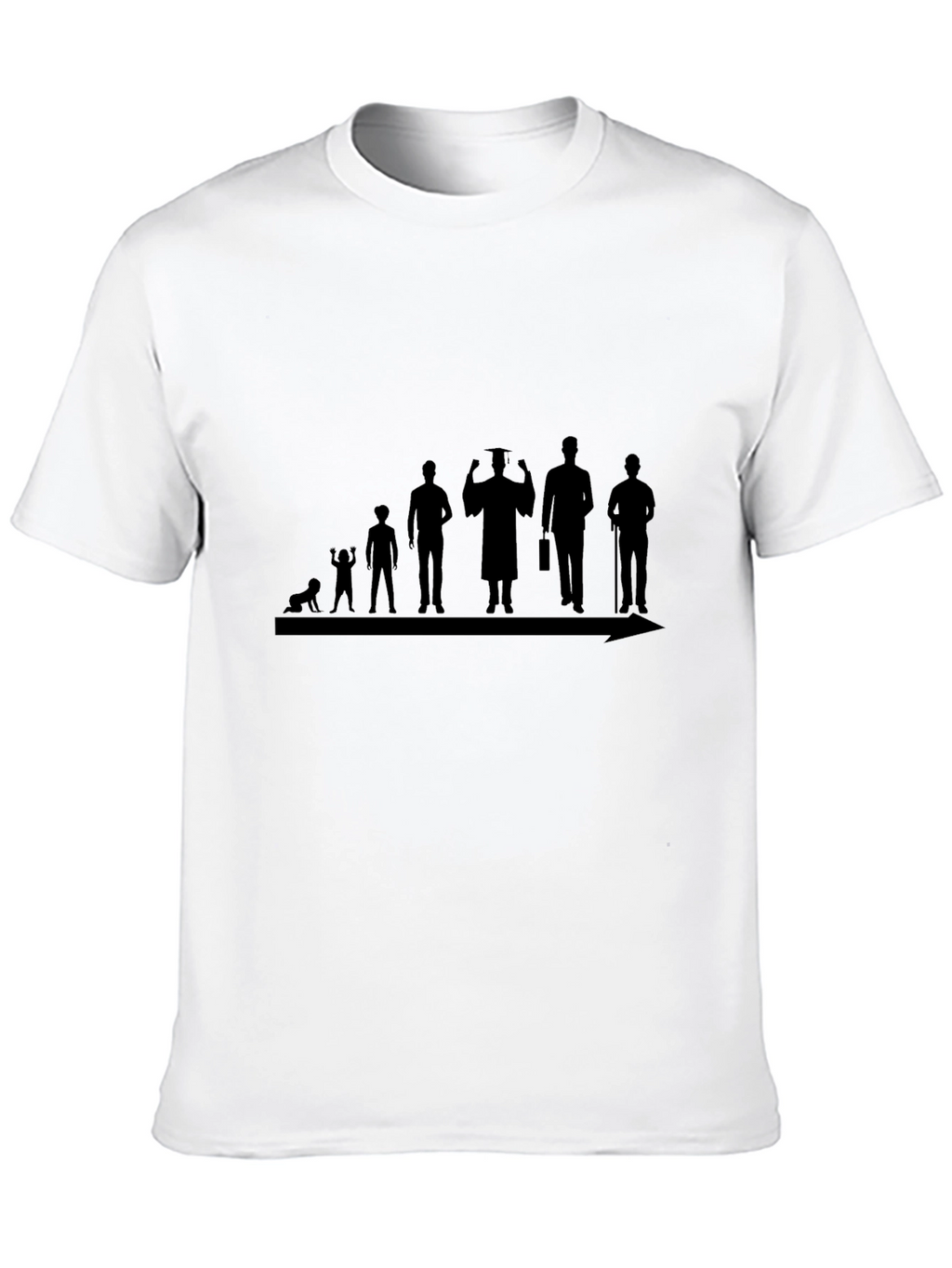 Evolution of Man Black T-Shirt