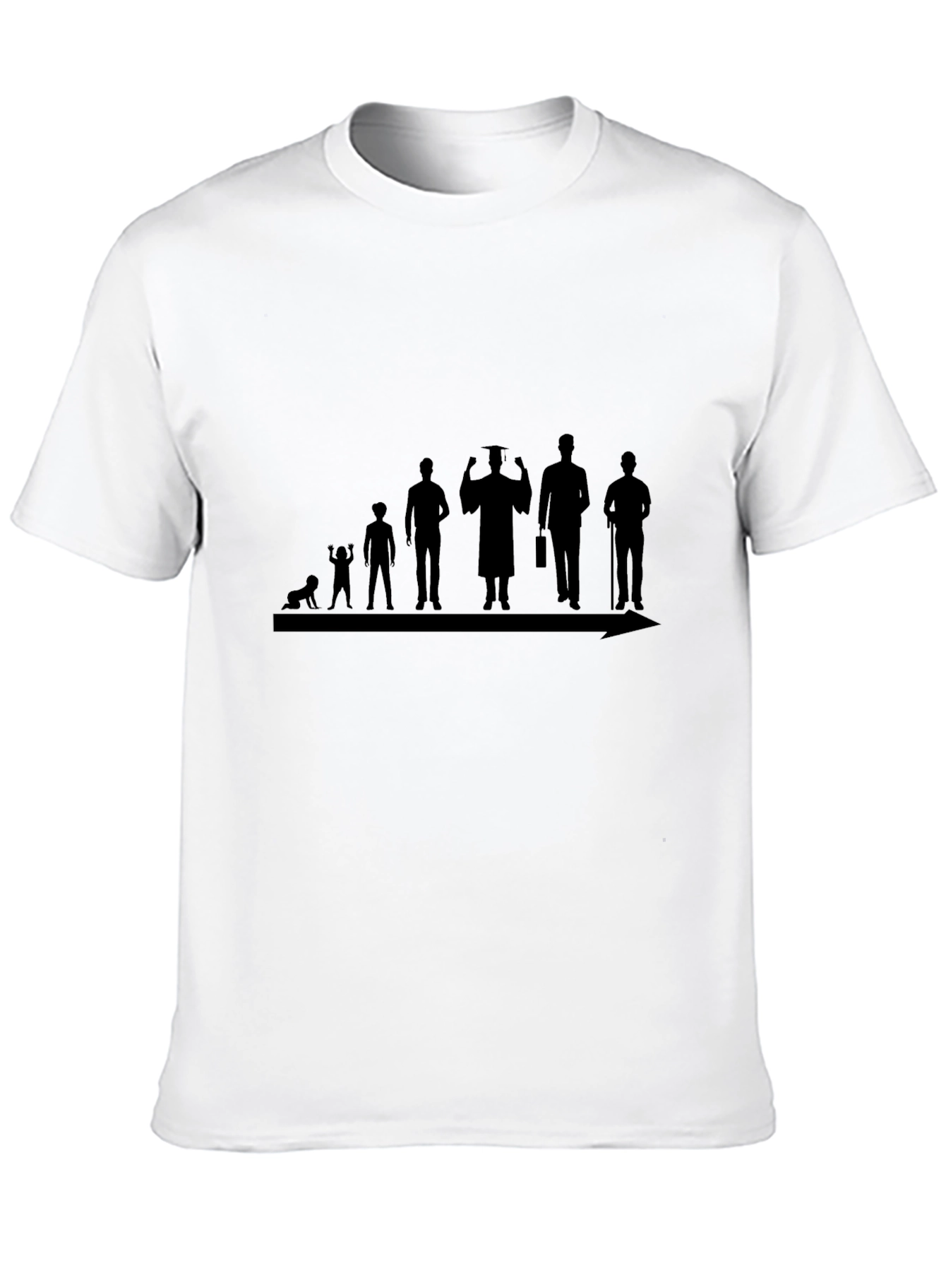 Evolution of Man Black T-Shirt
