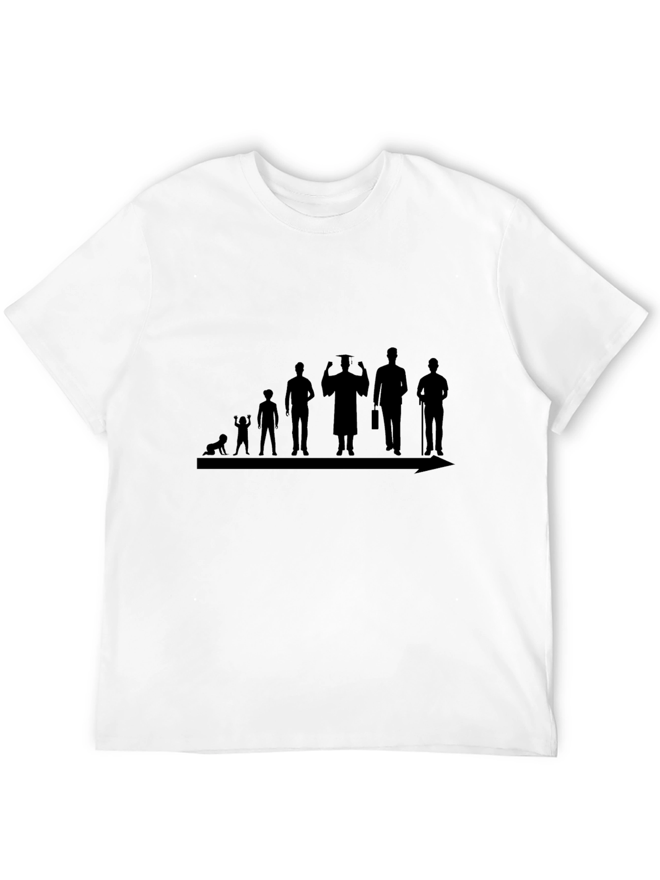 Evolution of Man Black T-Shirt