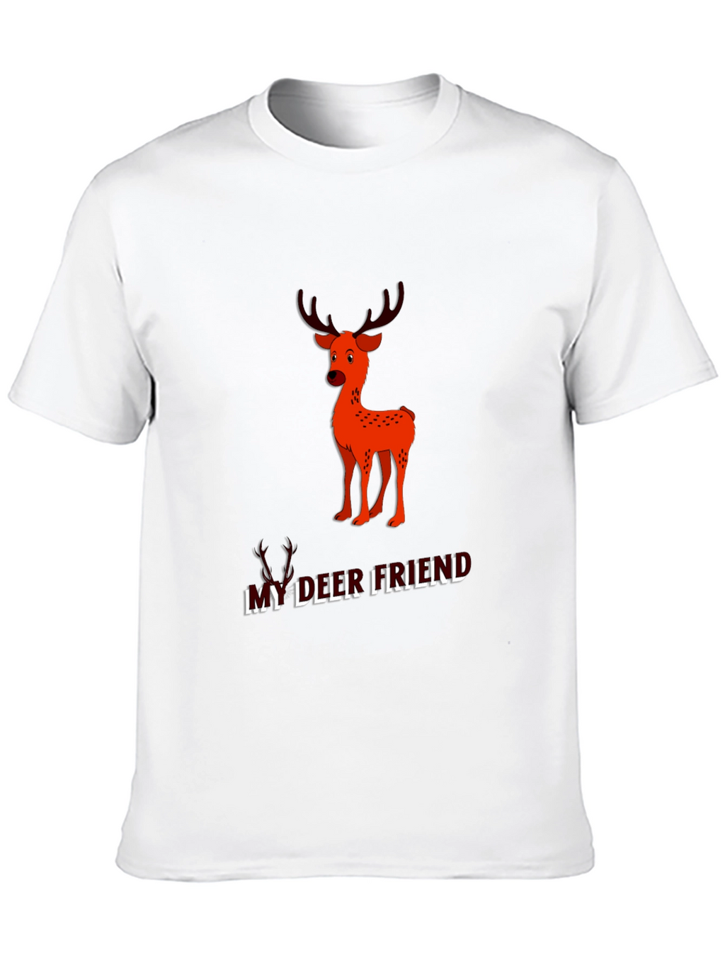 My Deer Friend Black Graphic Tee
