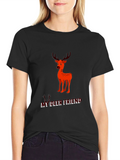 My Deer Friend Black Graphic Tee