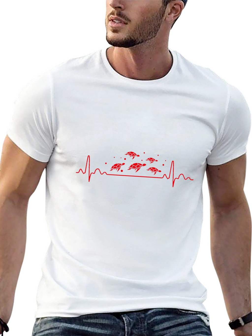 Turtle Heartbeat Graphic T-Shirt