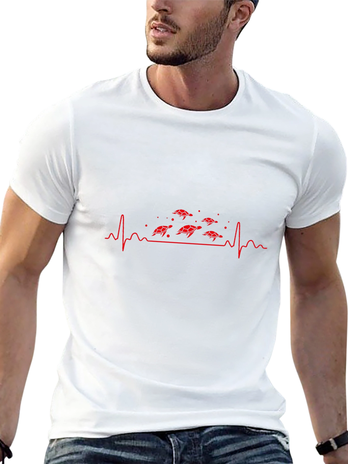 Turtle Heartbeat Graphic T-Shirt